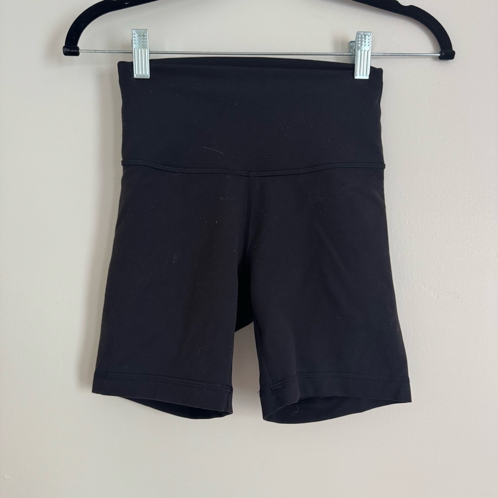 Lululemon Athletica Black Wunder Under High Rise Shorts